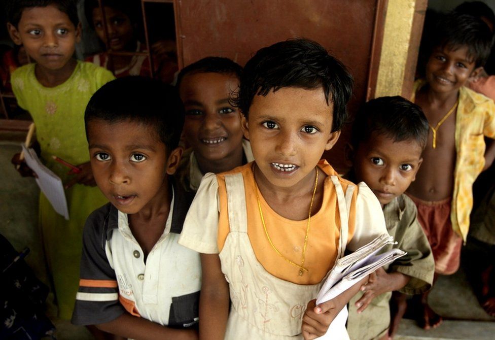 School children in India