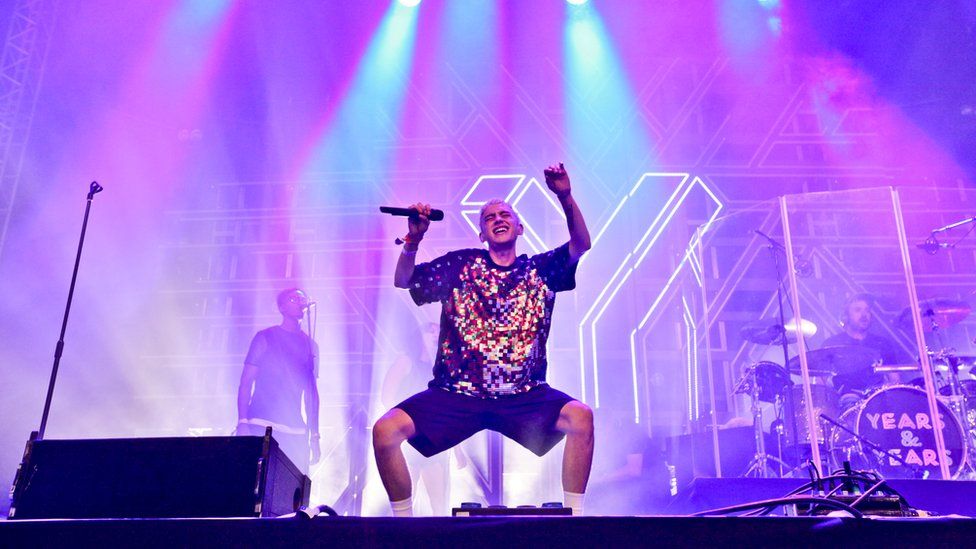 Years & Years performing at Glastonbury