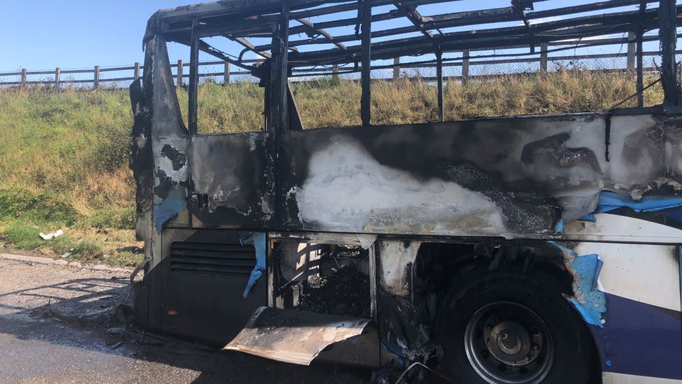 Holidaymakers Evacuated After Coach Catches Fire In Cornwall Bbc News