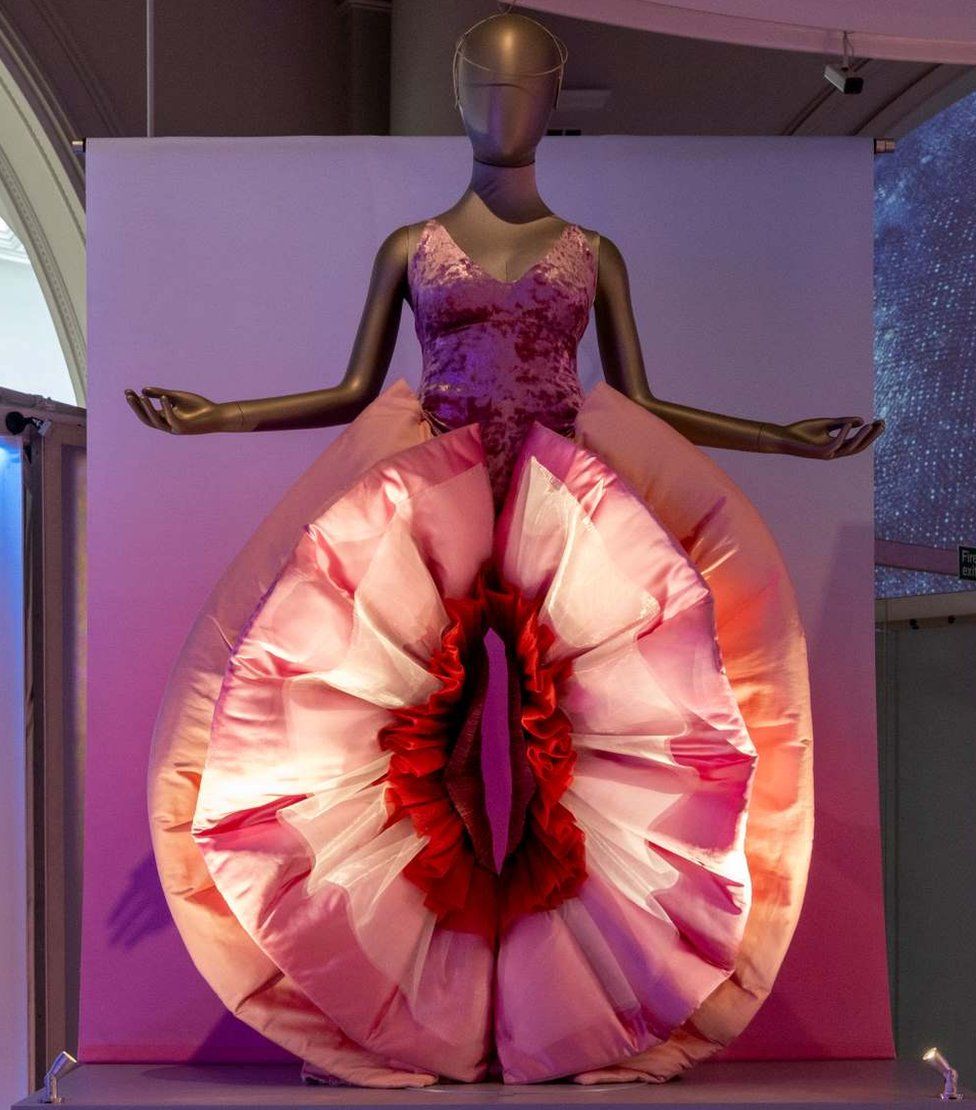 Janelle Monae Vulva dress