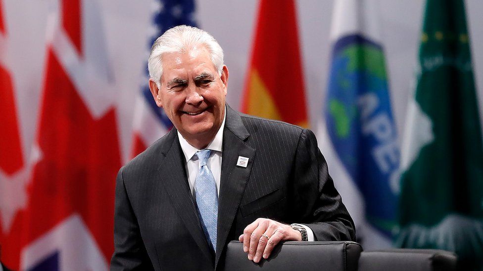 US Secretary of State Rex Tillerson attends the opening session at the World Conference Center Bonn (WCCB) on February 16, 2017 in Bonn, Germany. The G20 foreign ministers meet to prepare the upcoming G20 summit in July in Hamburg.