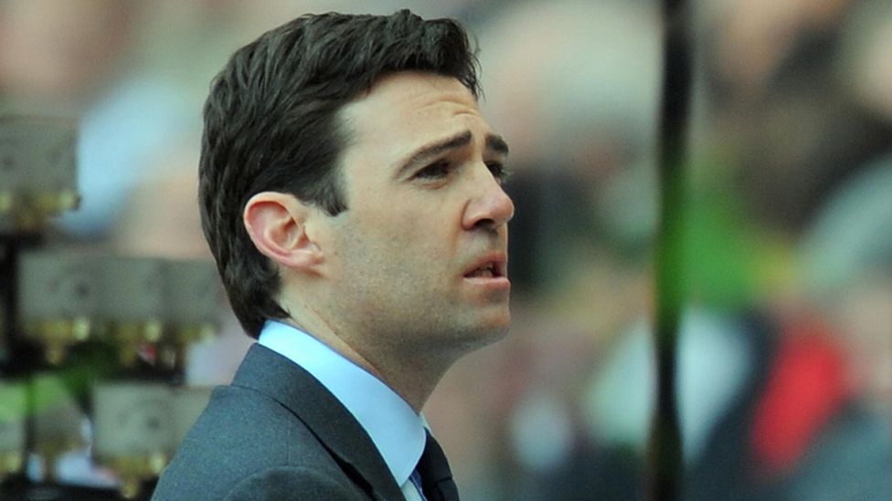 Andy Burnham speaks during a memorial service to mark the twentieth anniversary of the Hillsborough disaster at Anfield in Liverpool, north-west England, on April 15, 2009.