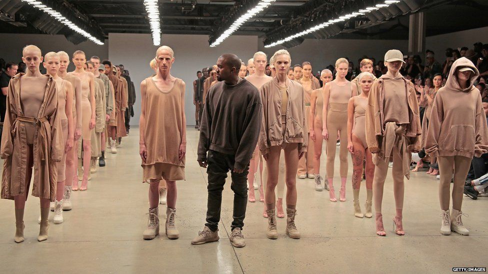 Kanye West at his Yeezy Season 2 fashion show