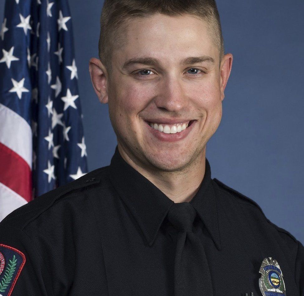 Officer Alan Horujko has been hailed as a hero, for killing the suspect within minutes of the rampage beginning