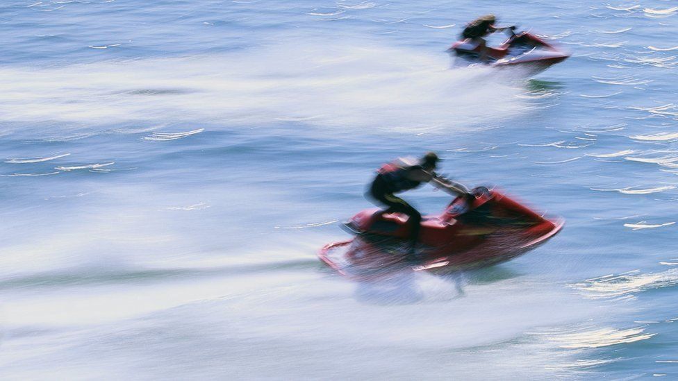 Jet skiing is popular in North Wales