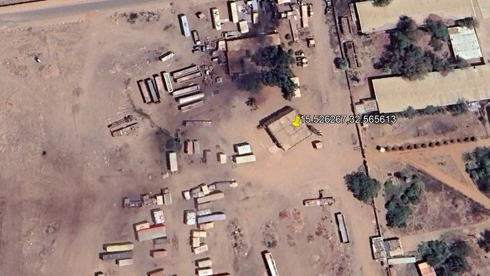 Скриншот местоположения из Google Earth
