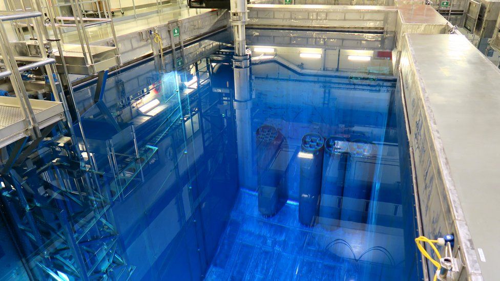 nuclear waste storage pool