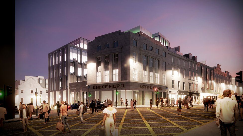 The planned new building as it will be seen from Union Street