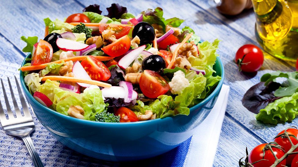 A bowl of vegetables