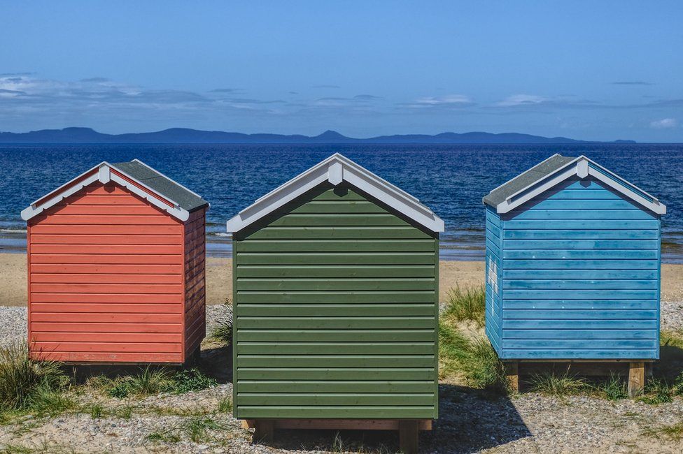 Beach huts