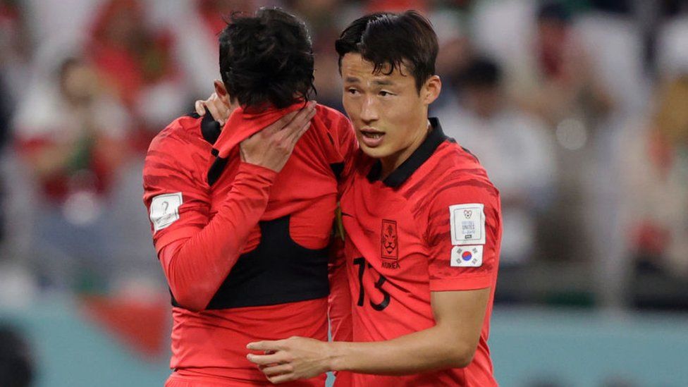 Son Jun-ho at a match in the 2022 World Cup in Qatar