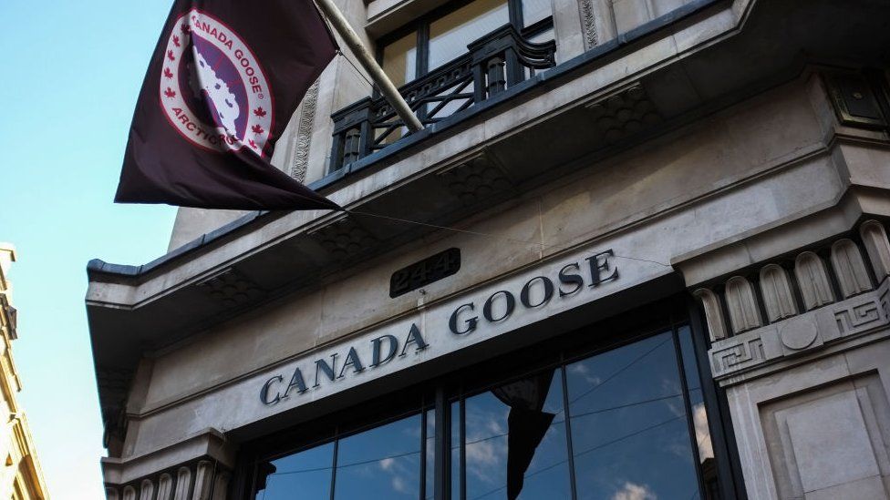 An animalist demonstration took place outside Regent Street's Canada Goose, London