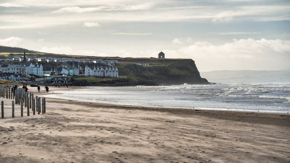 The beach at Castlerock in Northern Ireland.
