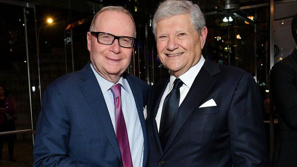 Photo of Thomas H Lee with Jerry Speyer at the Lincoln Center Fall Gala in 2019