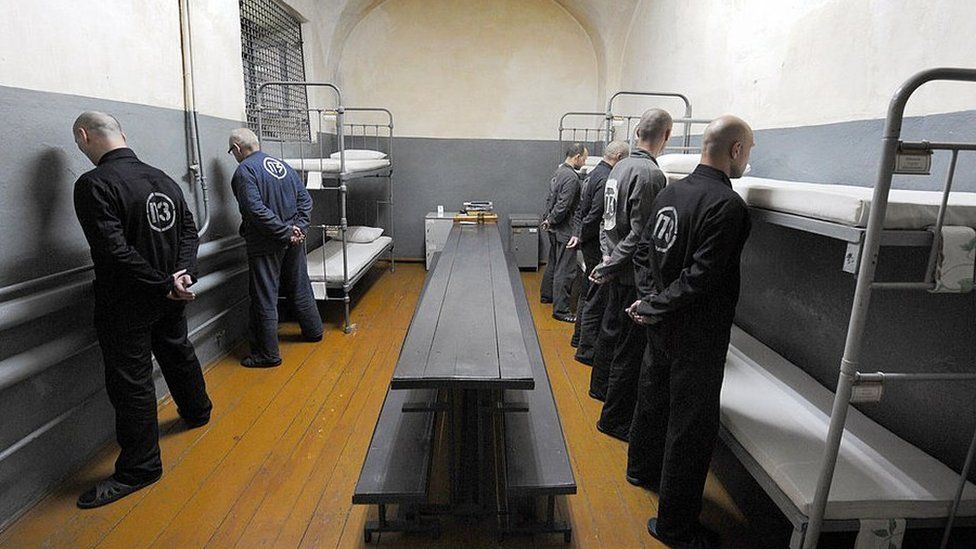 Inmates serving life at Glubokoye jail, north of Minsk - 2009 file pic
