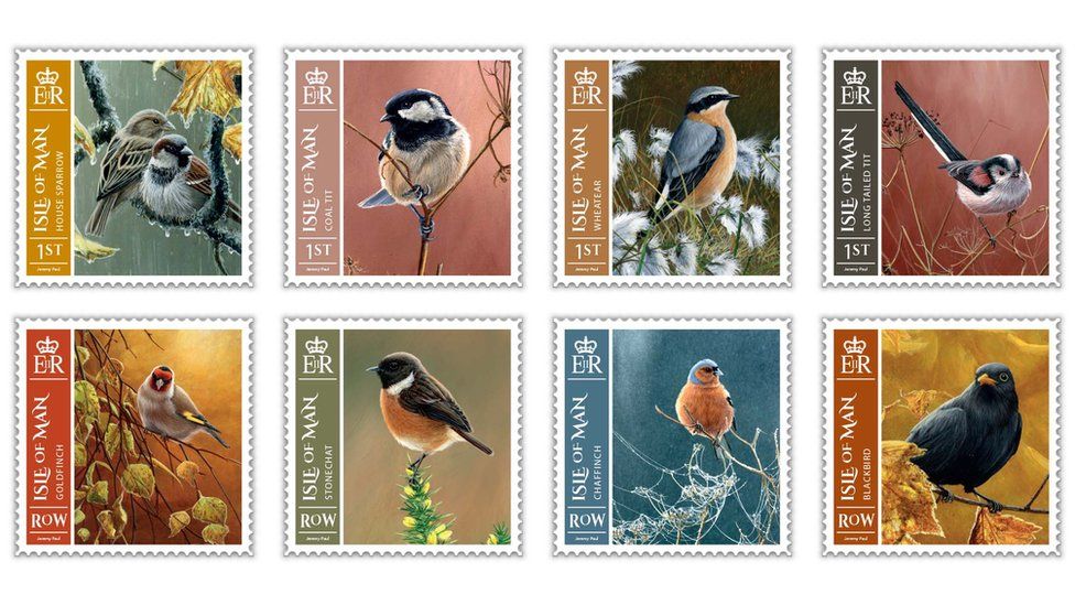 Manx bird stamps