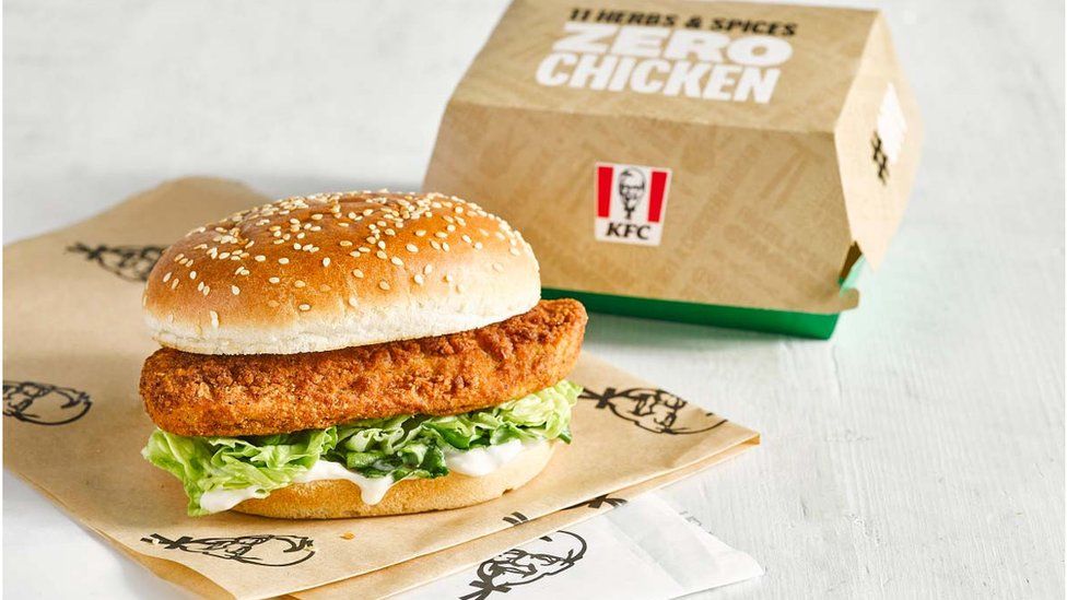 KFC vegan fillet burger