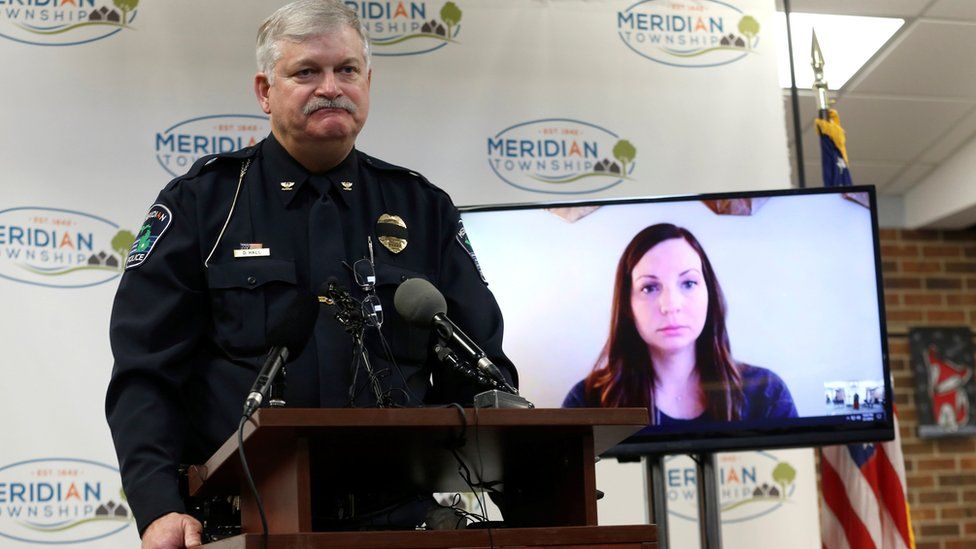 Meridian Township police chief apologises to Brianne Randall-Gay on videoconference
