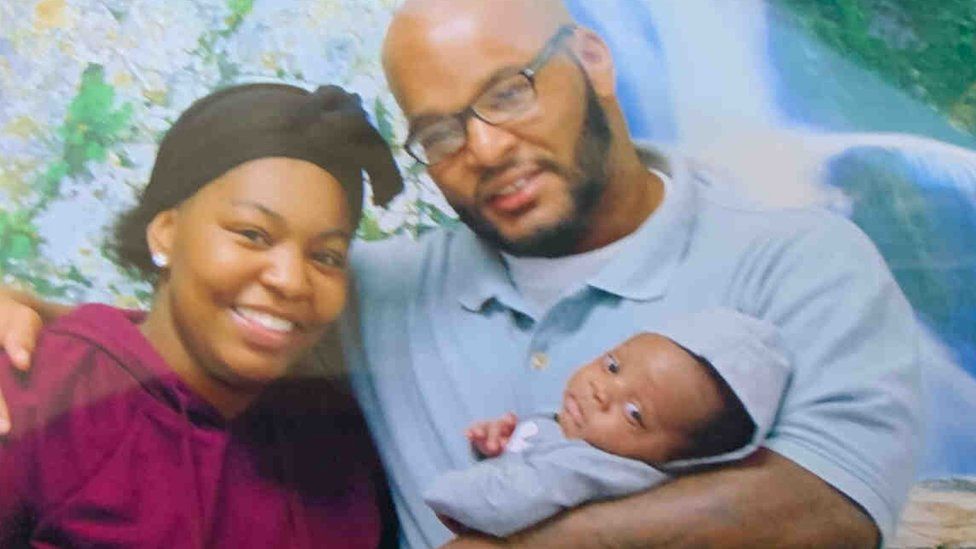 Kevin Johnson pictured with daughter Khorry Ramey and grandson