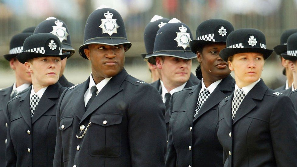 A group of Metropolitan Police officers