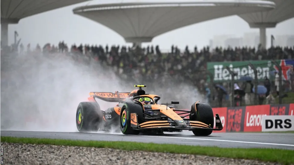 Sprint Pole Surprise: Lando Norris Leads Chinese Grand Prix 2024 Qualifying, Edges Out Lewis Hamilton.
