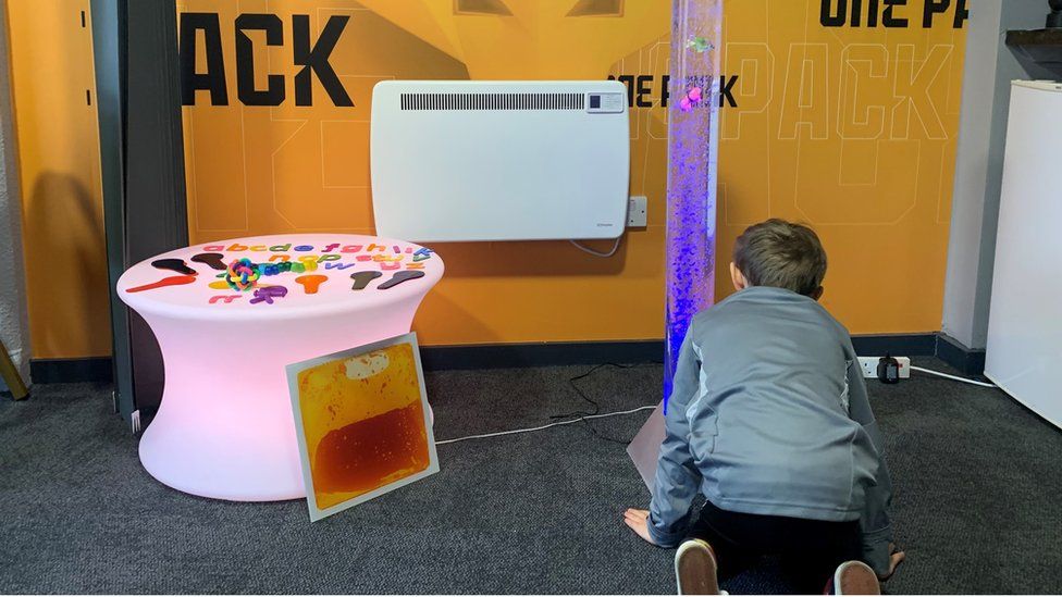 Taking son to first Wolves match a 'dream come true' for dad BBC News