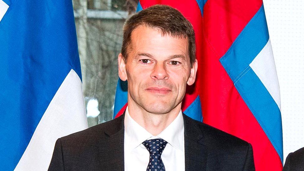 Faroe's Prime Minister Barour a Steig Nielsen