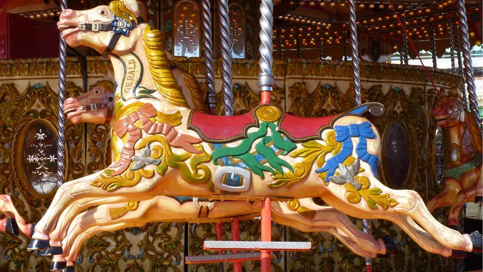 Stock photo of carousel
