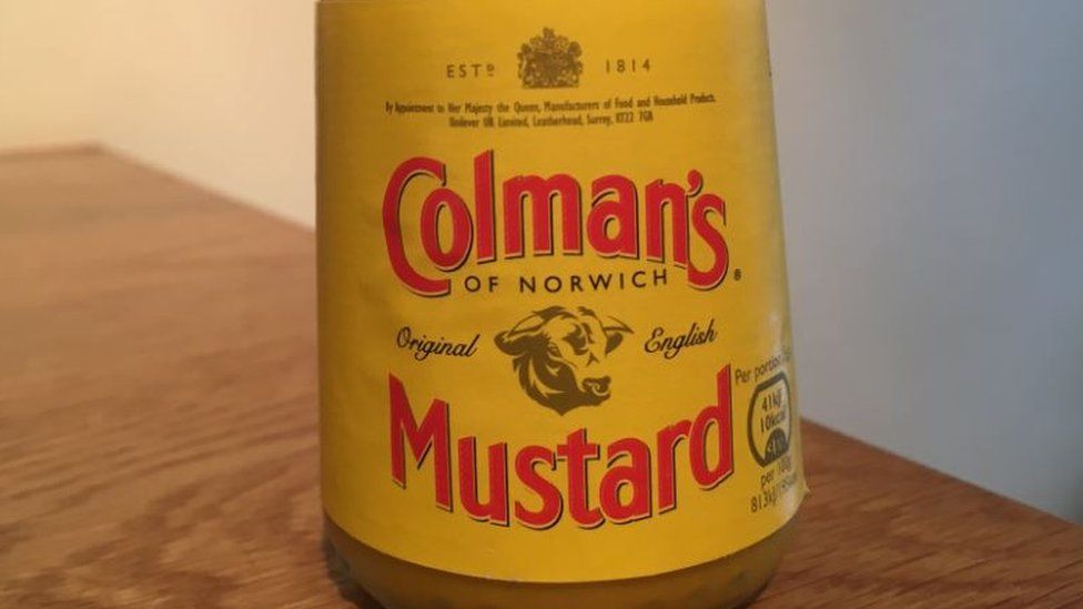 A jar of Colman's Mustard