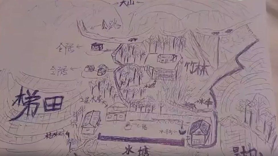 Map drawn from memory helps reunite kidnapped Chinese man with family - BBC  News