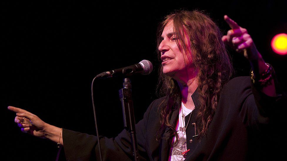 Patti Smith performs on stage at Wulfrun Hall on June 25, 2012 in Wolverhampton,