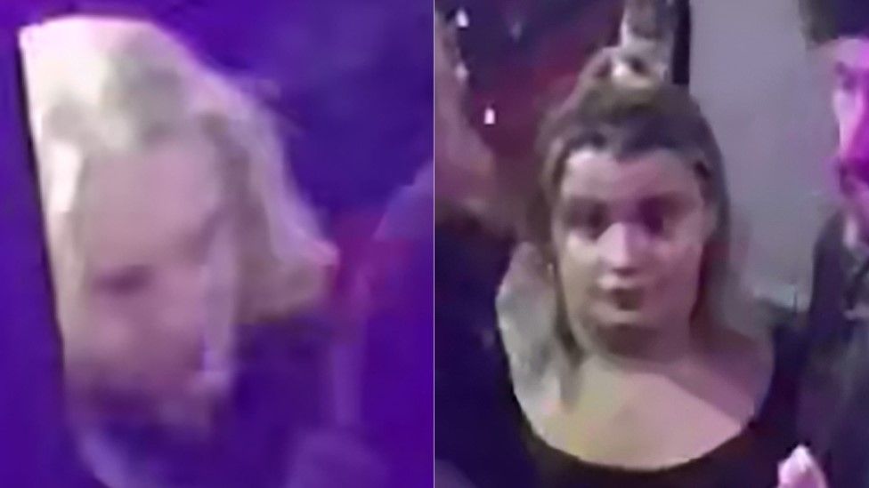 CCTV images of a man and woman
