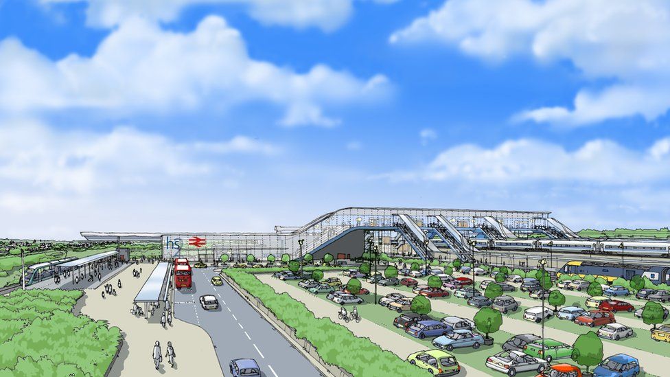 Artists impression of the proposed Toton station