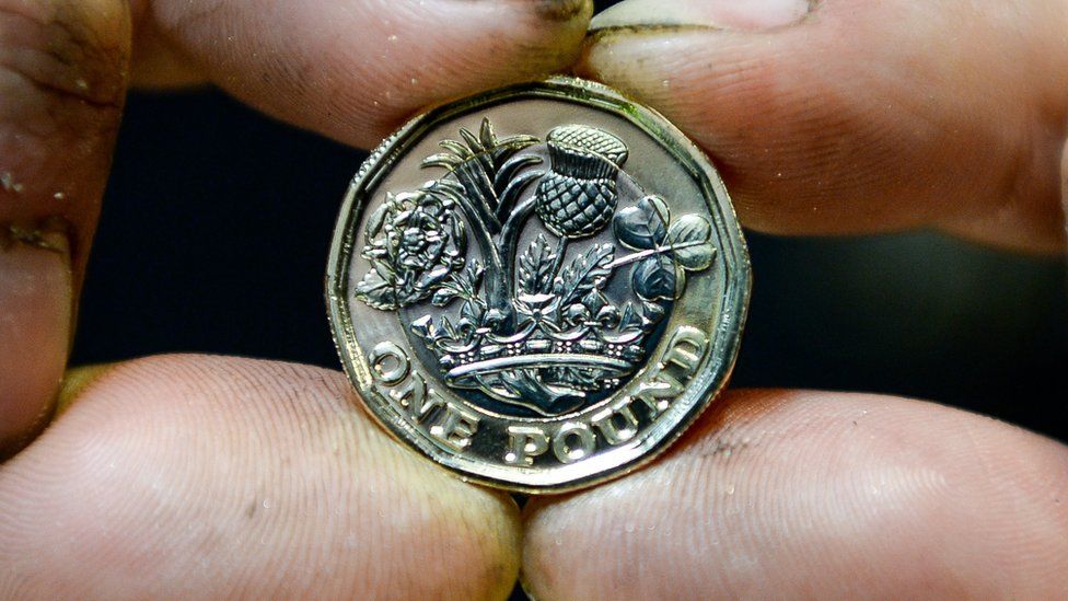 The back of the new £1 coin