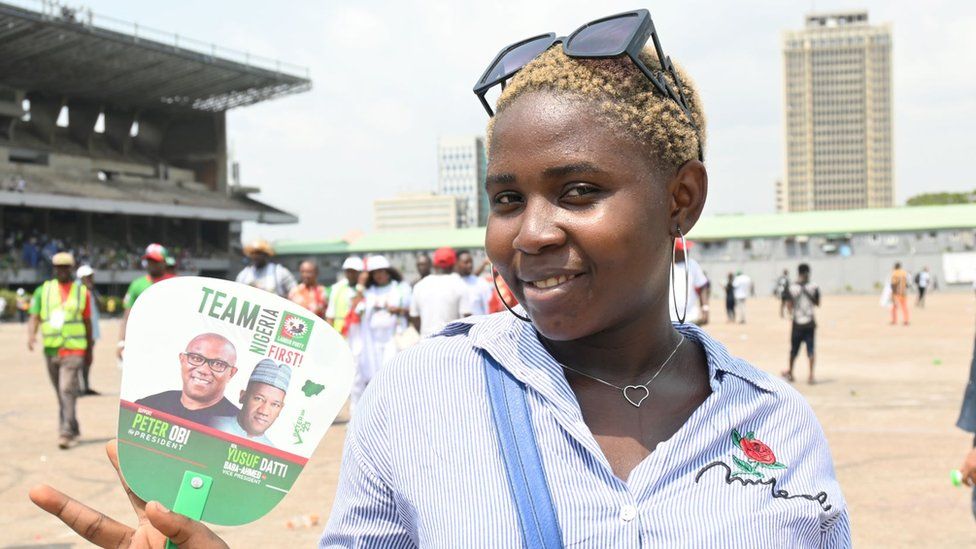 Peter Obi supporter Daniella Brodie-Mends