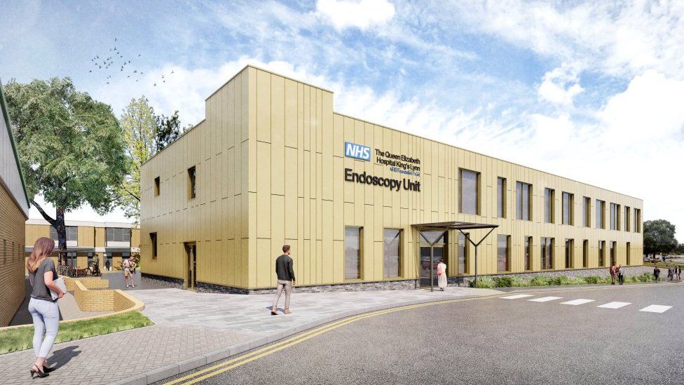 King's Lynn hospital begins work on £12.5m endoscopy unit BBC News