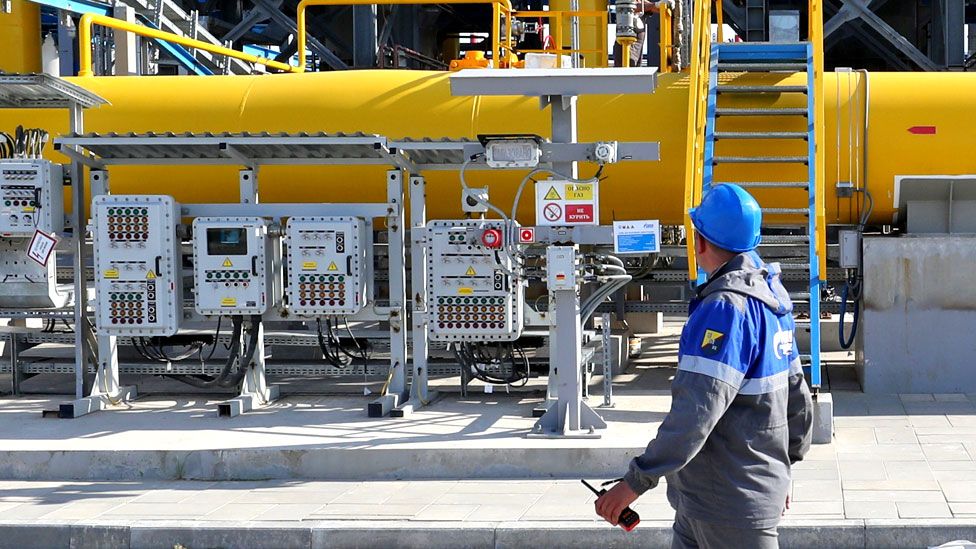 Nord Stream 2 plant in Russia