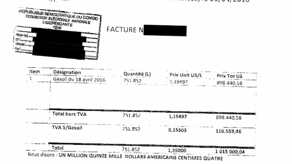 An invoice for $1m from the electoral commission