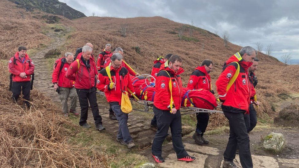 Cleveland Way Team Of 21 Mountain Rescuers Aid Stranded Walker BBC News    128677645 Mediaitem128677644 