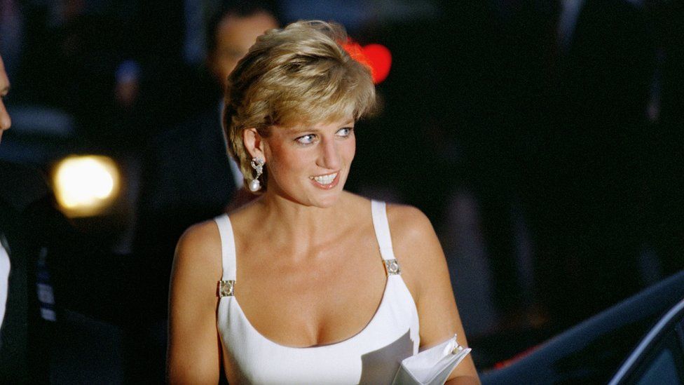 Lady Diana with Pavarotti at a Concert for Bosnia