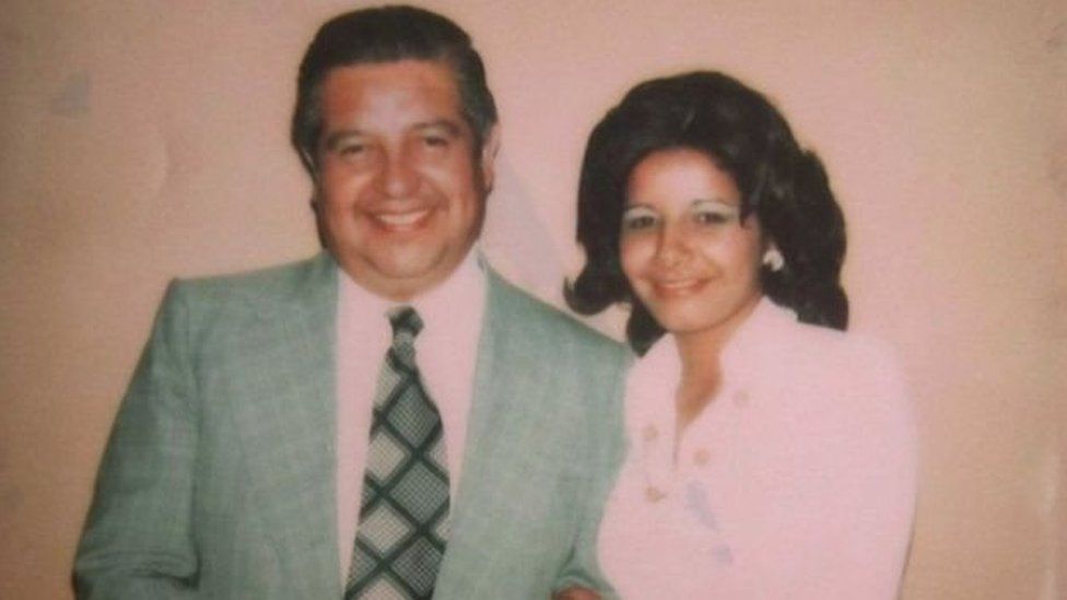 Ms Rivas and Manuel Contreras in a photo from the documentary Adriana's Pact