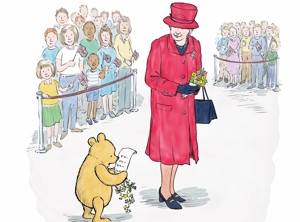Winnie-the-Pooh story celebrates Queen's 90th - BBC News Winnie-the-Pooh story celebrates Queen's 90th - BBC News