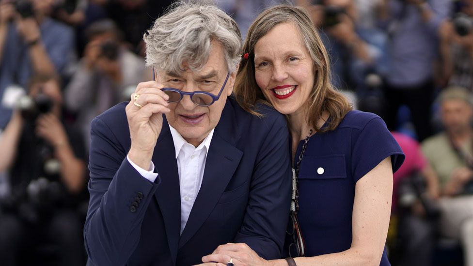 Wim Wenders with his wife Donata