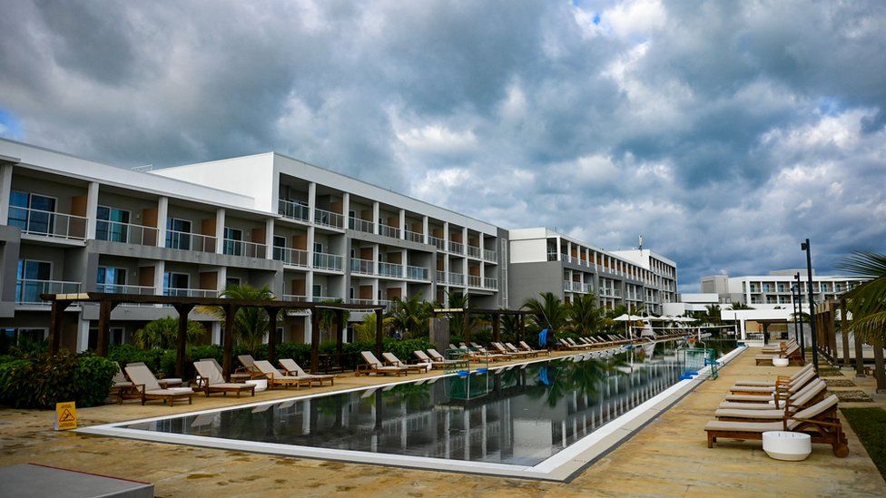 External view of Gran Muthu Rainbow Hotel located Guillermo Key in Ciego de Avila Province, Cuba, on 29 November 2021