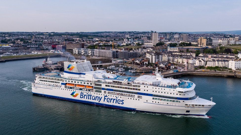 Ferry leaves Plymouth for Spain for first time in eight months