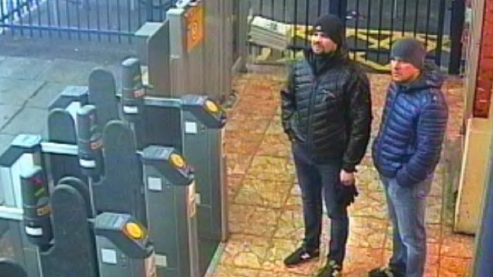 CCTV from Salisbury train station on 3 March 2018 of suspects