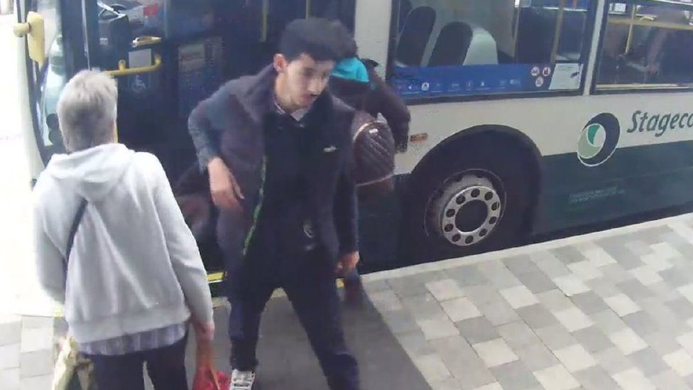 Salman Abedi at Wythenshawe bus station