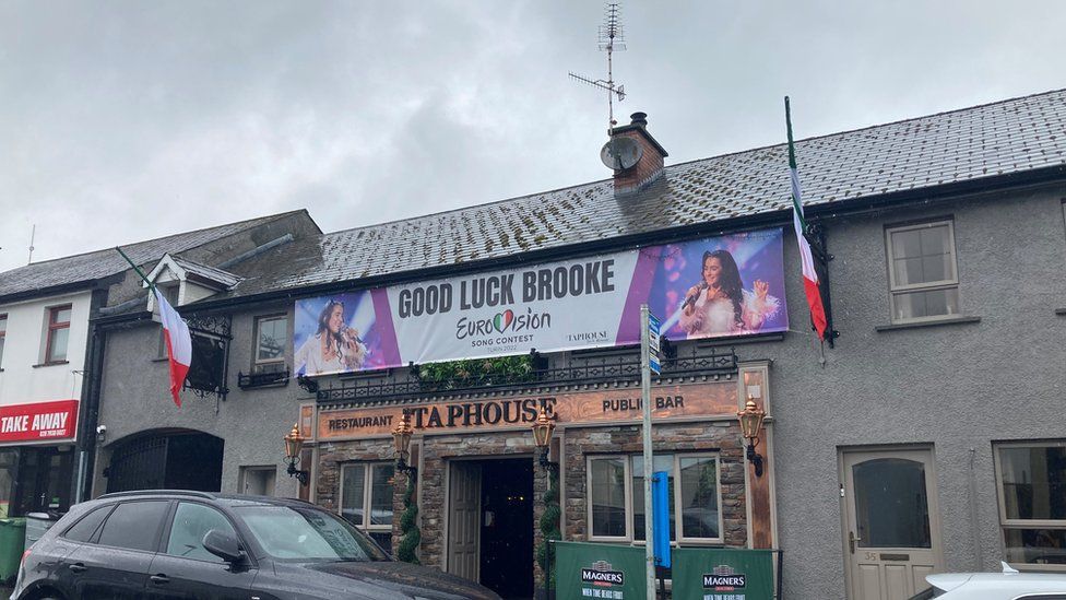 Banner above a bar in Bellaghy