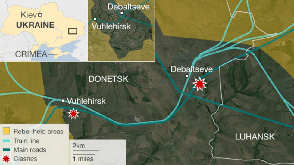 Ukraine Crisis In Maps Bbc News 