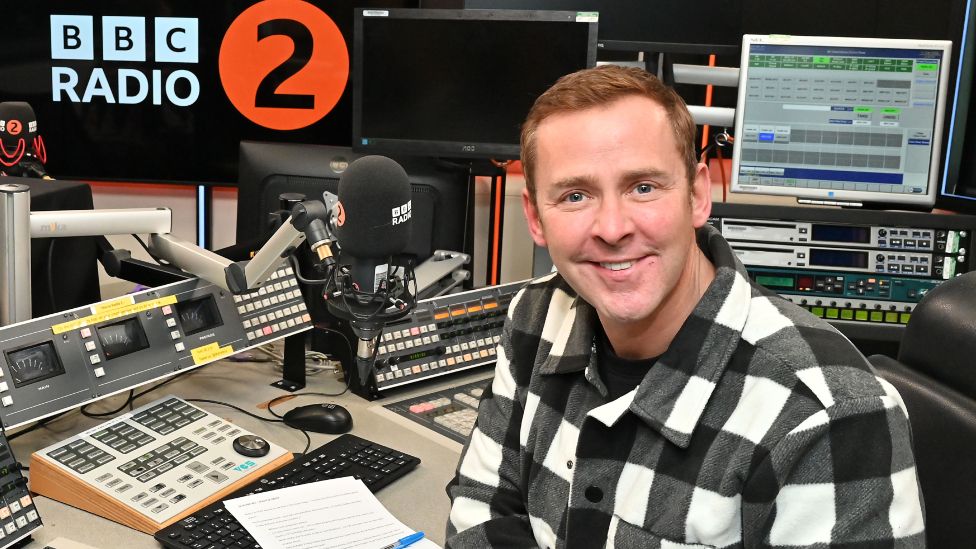 Scott Mills presenting his Radio 2 show